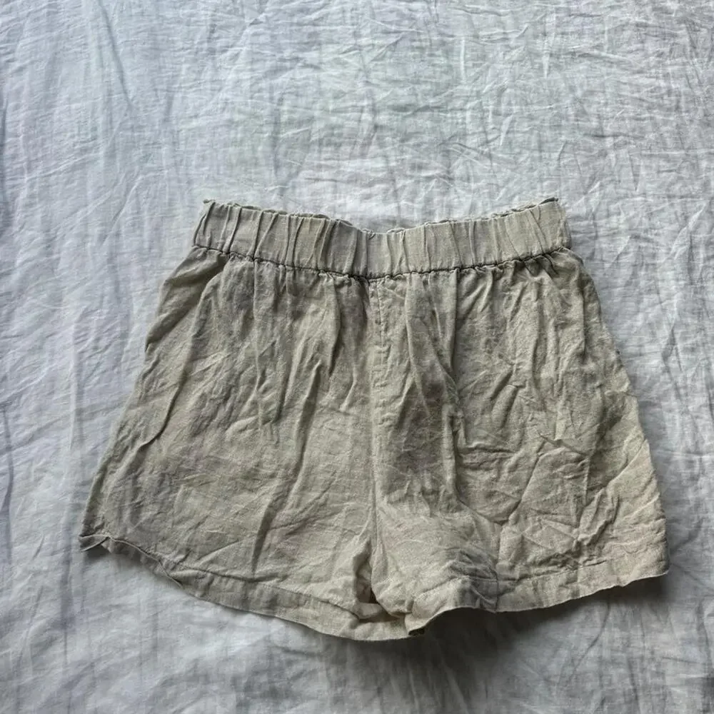Jcrew linen shorts in size
